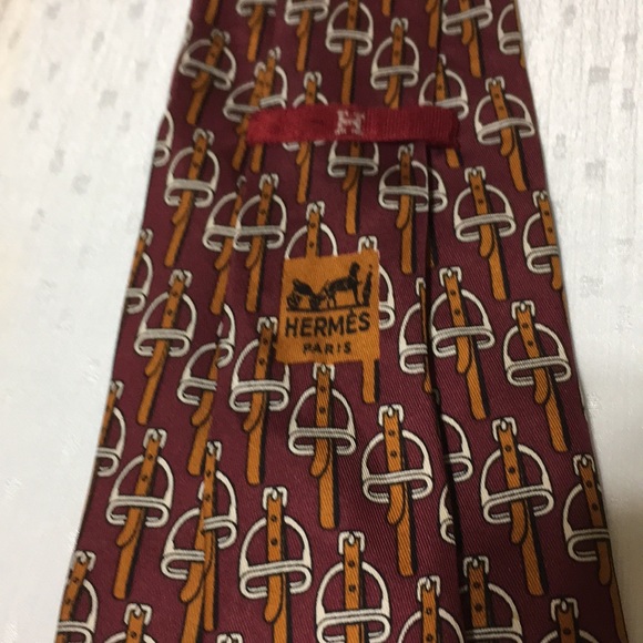 Auth Hermès Tie 100% Silk Made in Italy - Picture 2 of 5
